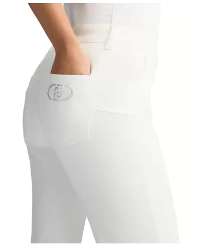 Jeans Donna bianco slim a zampa UA5082T1816 | LIU JO