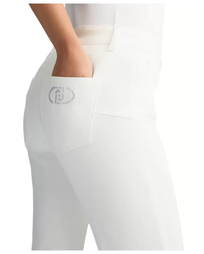 Jeans Donna bianco slim a zampa UA5082T1816 | LIU JO