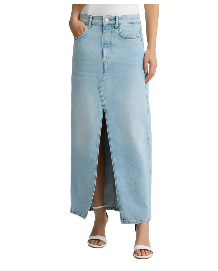 Gonna Donna in jeans con spacco avanti UA5188D4854|LIU JO Gonna Donna in jeans con spacco avanti UA5188D4854|LIU JO