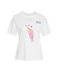 T-shirt Donna con stampa milkshake WA5342JS923 |LIU JO T-shirt Donna con stampa milkshake WA5342JS923 |LIU JO