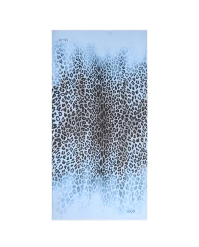 Stola Donna azzurro celo con stampa animalier 2A5031T0300|LIU JO