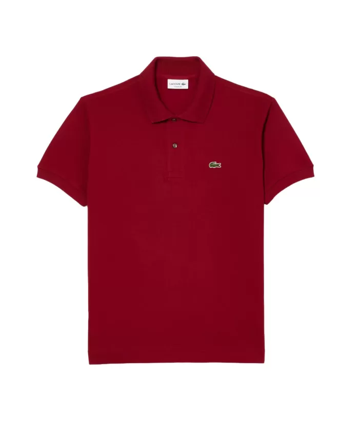 Polo Uomo bordeaux regular fit cotone L1212|LACOSTE Polo Uomo bordeaux regular fit cotone L1212|LACOSTE