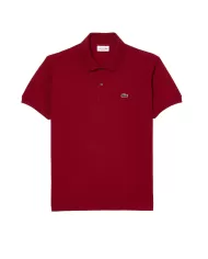Polo Uomo bordeaux regular fit cotone L1212|LACOSTE