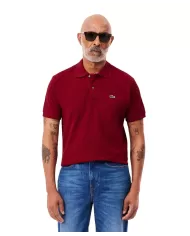 Polo Uomo bordeaux regular fit cotone L1212|LACOSTE