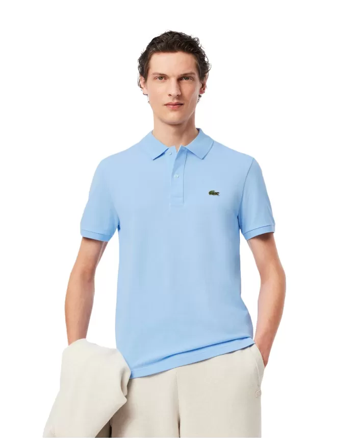 Polo Uomo celeste slim in cotone PH4012|LACOSTE Polo Uomo celeste slim in cotone PH4012|LACOSTE