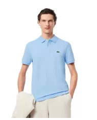 Polo Uomo celeste slim in cotone PH4012|LACOSTE