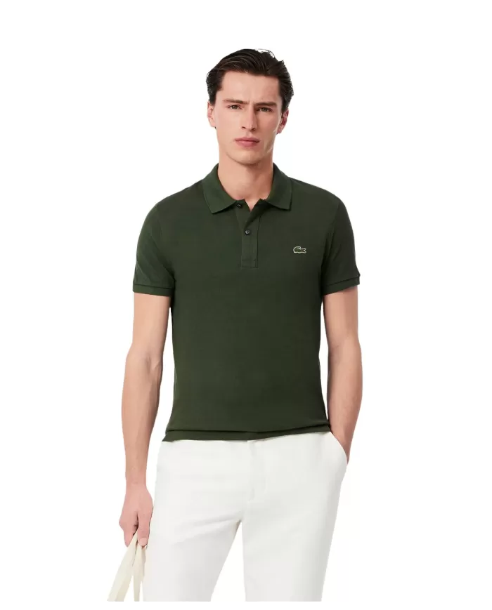 Polo Uomo verde cachi slim fit PH4012|LACOSTE Polo Uomo verde cachi slim fit PH4012|LACOSTE