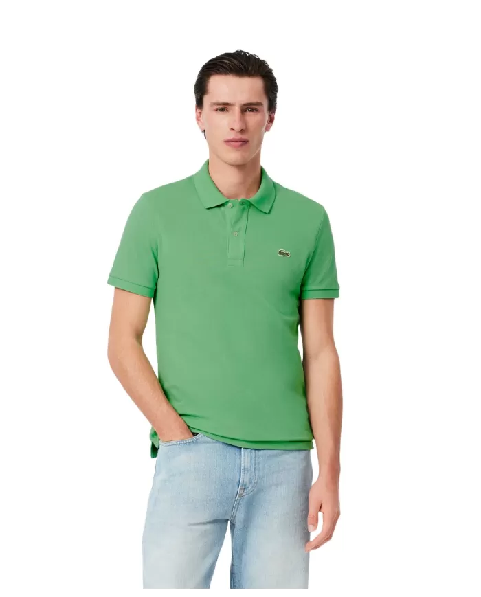 Polo Uomo verde lime in cotone slim fit PH4012|LACOSTE Polo Uomo verde lime in cotone slim fit PH4012|LACOSTE