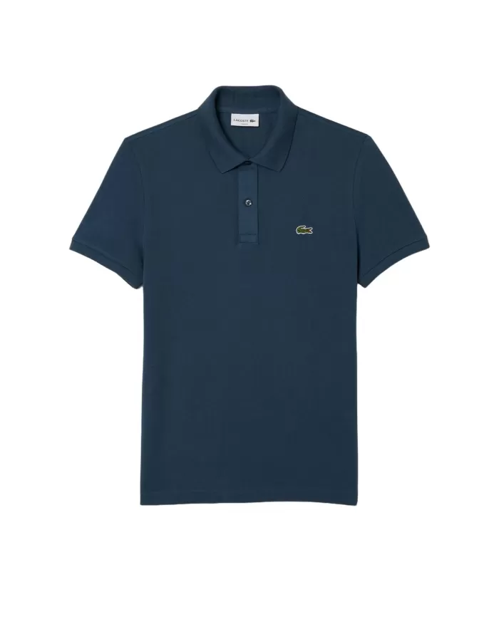Polo Uomo blu in cotone slim fit PH4012|LACOSTE Polo Uomo blu in cotone slim fit PH4012|LACOSTE