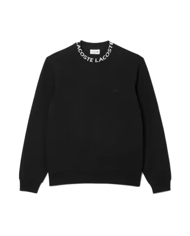 Felpa Uomo nero in cotone regular fit SH9542|LACOSTE Felpa Uomo nero in cotone regular fit SH9542|LACOSTE