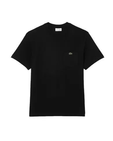 T-shirt Uomo nera con taschino TH2827 |LACOSTE T-shirt Uomo nera con taschino TH2827 |LACOSTE