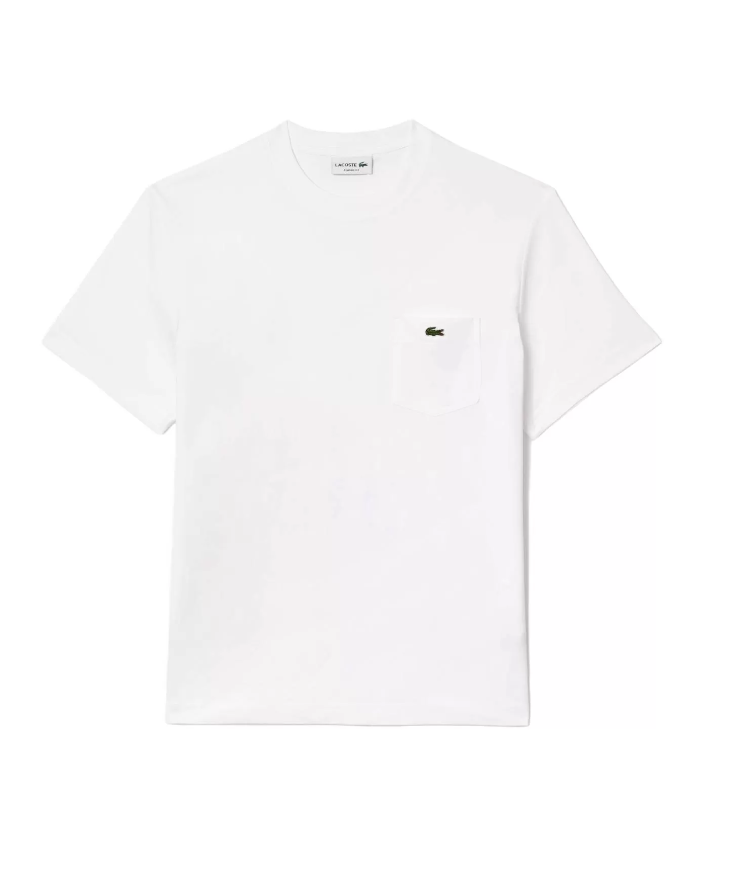 LACOSTE T-shirt Uomo TH2827 PE 2025 cotone regular con taschino 001 BIANCO - Bild 3 von 4
