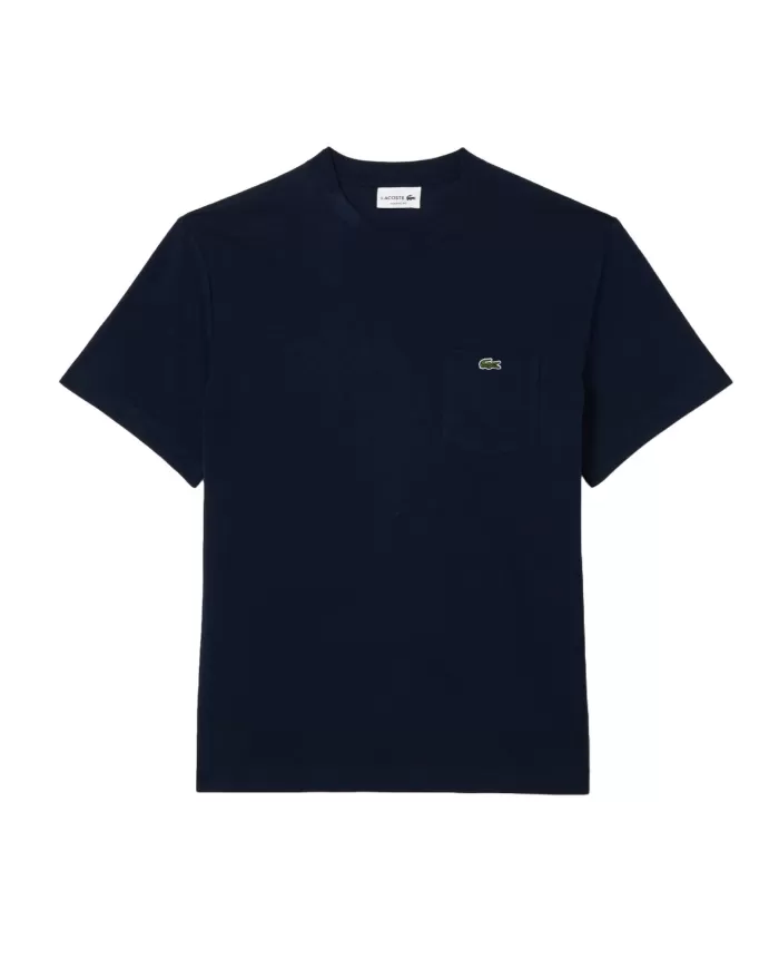 T-shirt Uomo blu con taschino TH2827 |LACOSTE T-shirt Uomo blu con taschino TH2827 |LACOSTE
