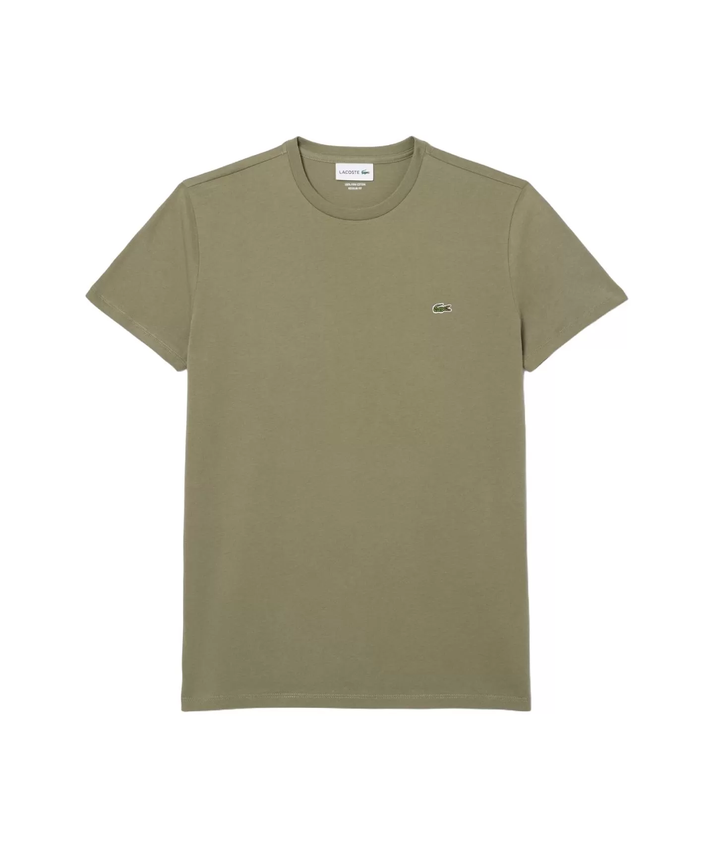 LACOSTE T-shirt Uomo TH6709 PE 2025 cotone regular modello basic con ricamo loga - Foto 3 di 4