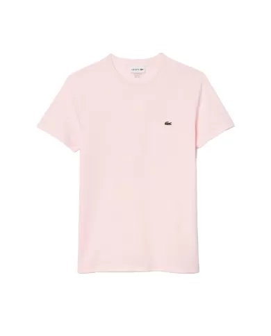 T-shirt Uomo rosa chiaro in cotone regular fit TH6709|LACOSTE T-shirt Uomo rosa chiaro in cotone regular fit TH6709|LACOSTE