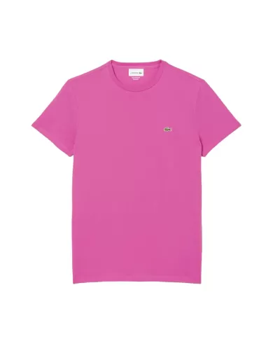 T-shirt Uomo rosa in cotone regular fit TH6709|LACOSTE T-shirt Uomo rosa in cotone regular fit TH6709|LACOSTE