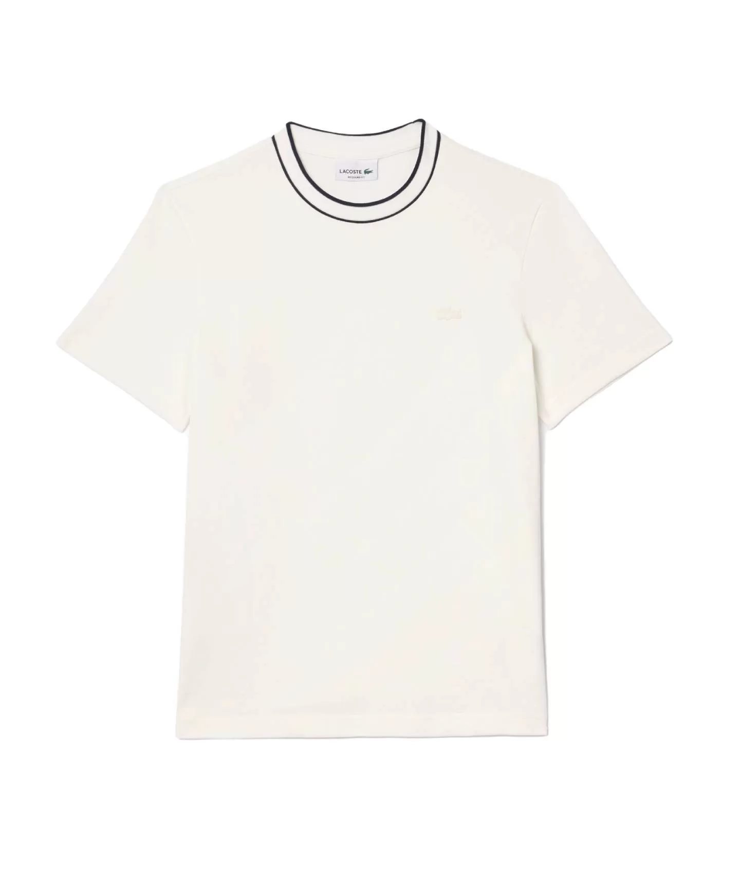 LACOSTE T-shirt Uomo TH8174 PE 2025 cotone regular con girocollo a costine 70V B - Foto 3 di 4