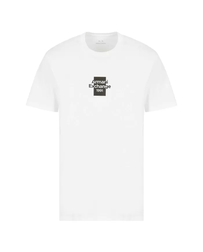 T-shirt Uomo bianca in cotone XM000767 AF12308|ARMANI EXCHANGE T-shirt Uomo bianca in cotone XM000767 AF12308|ARMANI EXCHANGE