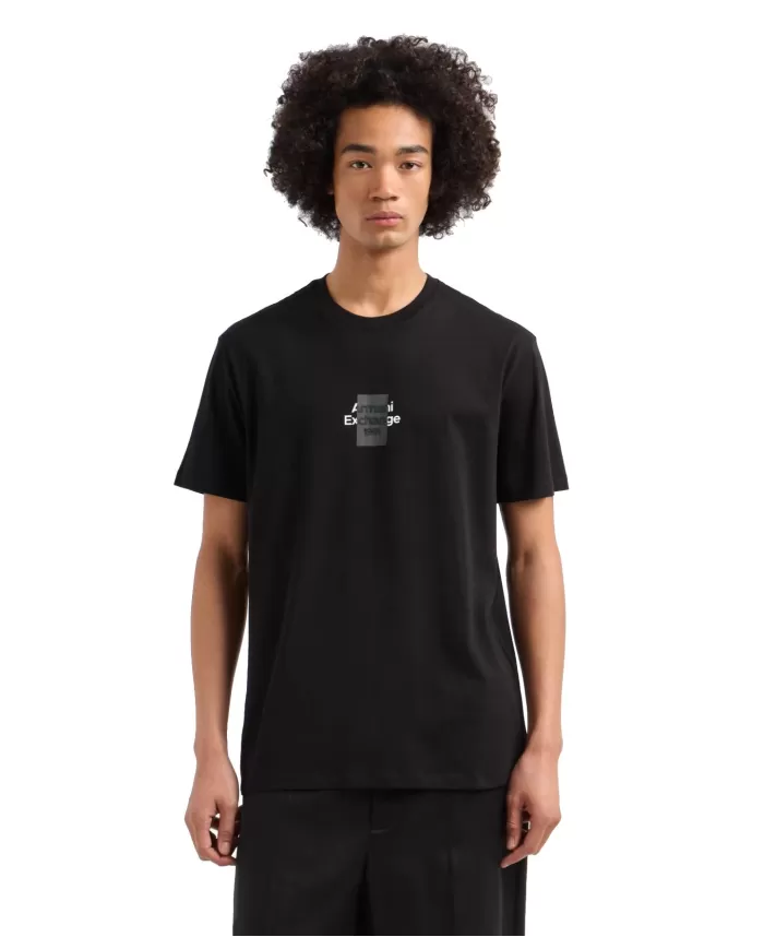 T-shirt Uomo nera in cotone XM000767 AF12308|ARMANI EXCHANGE T-shirt Uomo nera in cotone XM000767 AF12308|ARMANI EXCHANGE