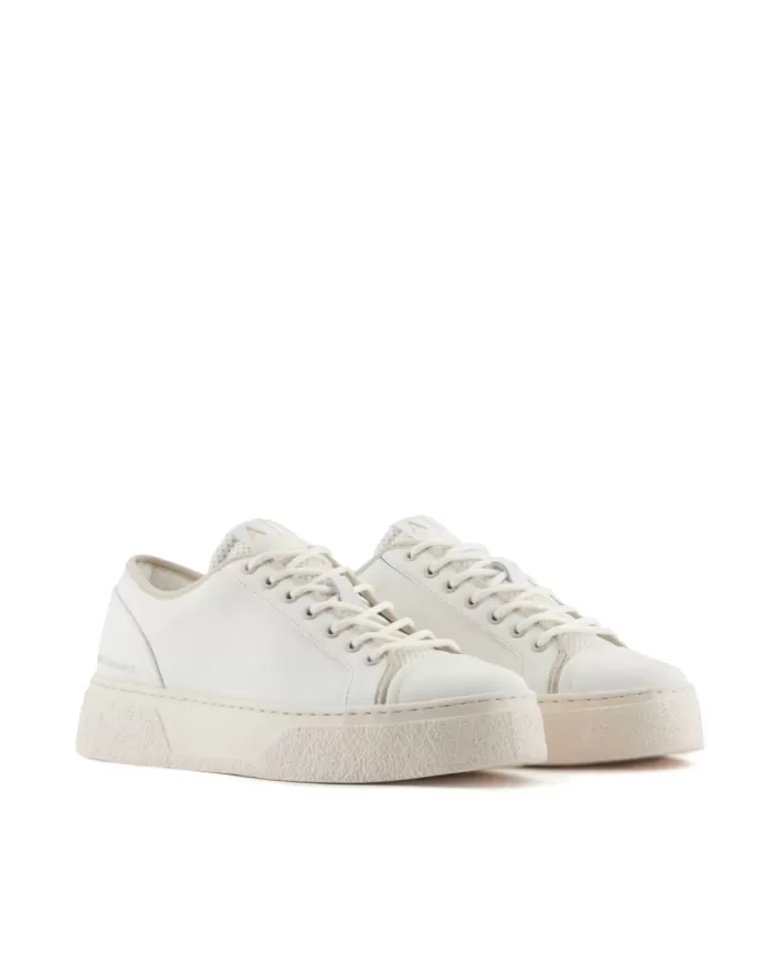 Sneakers Uomo bianche in pelle XUX243 XV913|ARMANI EXCHANGE Sneakers Uomo bianche in pelle XUX243 XV913|ARMANI EXCHANGE