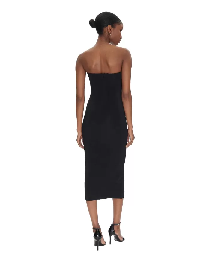 Abito Donna nero con scollo sagomato 105021 A2GS CENERINO|PINKO