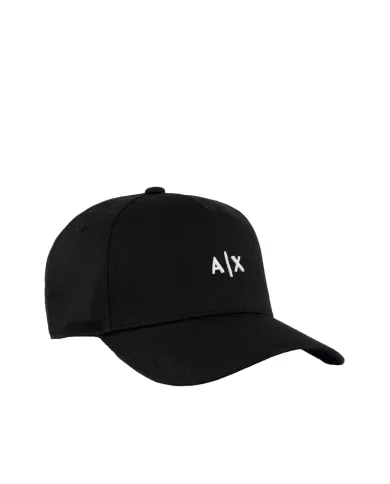 Berretto Uomo nero con ricamo bianco 954112 CC571|ARMANI EXCHANGE