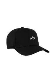 Berretto Uomo nero con ricamo bianco 954112 CC571|ARMANI EXCHANGE