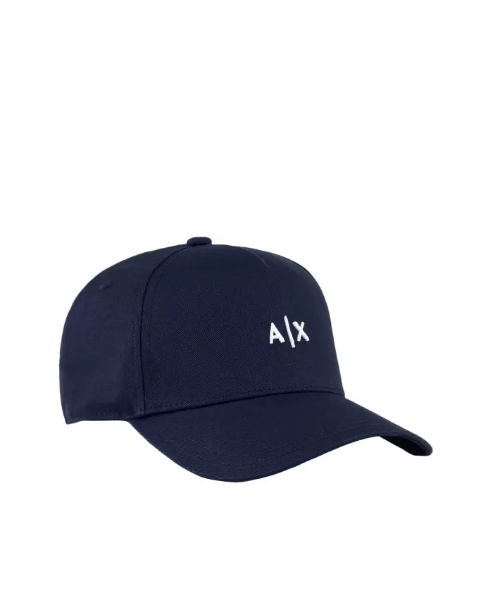 Berretto Uomo blu con ricamo bianco 954112 CC571|ARMANI EXCHANGE Berretto Uomo blu con ricamo bianco 954112 CC571|ARMANI EXCHANGE