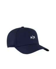 Berretto Uomo blu con ricamo bianco 954112 CC571|ARMANI EXCHANGE