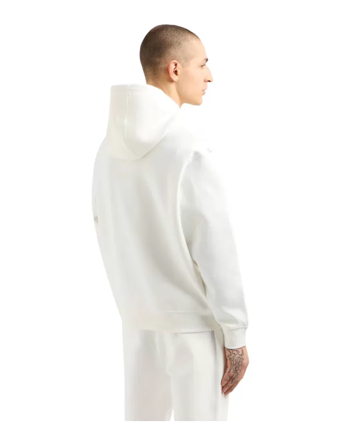 Felpa Uomo bianca con ricamo logo XM000369 AF10818|ARMANI EXCHANGE