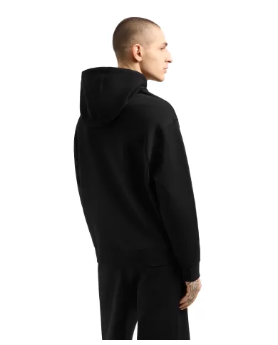 Felpa Uomo nera con ricamo logo XM000369 AF10818|ARMANI EXCHANGE