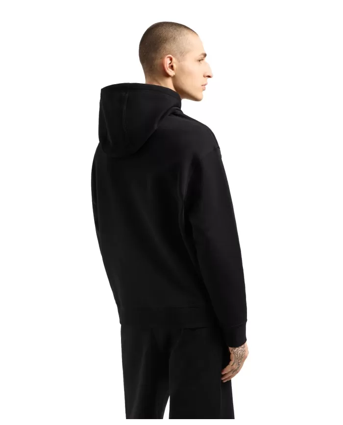 Felpa Uomo nera con ricamo logo XM000369 AF10818|ARMANI EXCHANGE Felpa Uomo nera con ricamo logo XM000369 AF10818|ARMANI EXCHANGE
