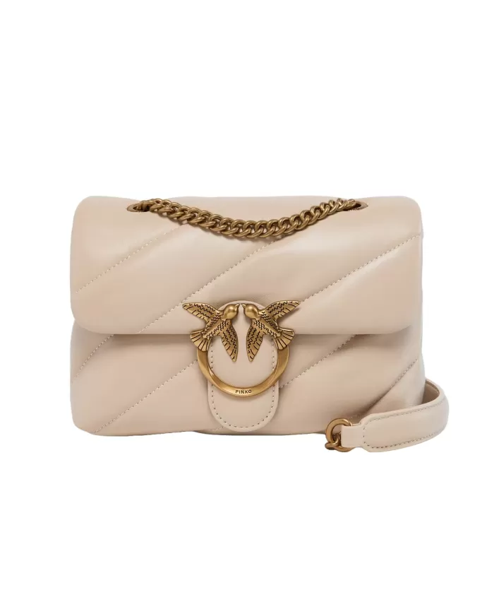 Borsa Donna beige/grigio 100039 A0F2 LOVE PUFF mini| PINKO Borsa Donna beige/grigio 100039 A0F2 LOVE PUFF mini| PINKO