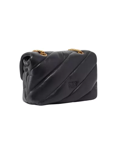 Borsa Donna nera/oro antico 100039 A0F2 LOVE PUFF mini| PINKO