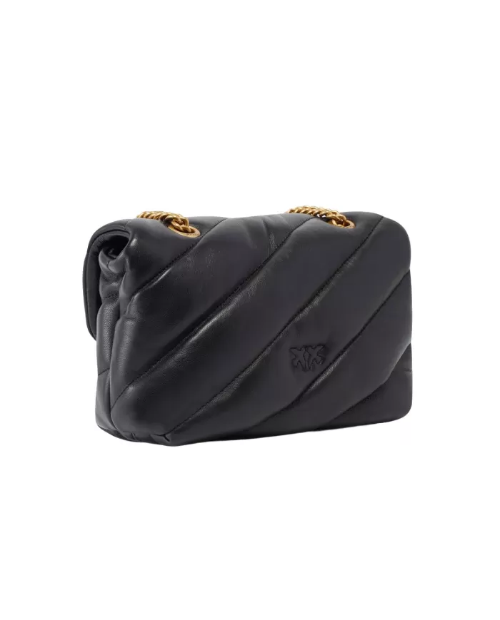 Borsa Donna nera/oro antico 100039 A0F2 LOVE PUFF mini| PINKO Borsa Donna nera/oro antico 100039 A0F2 LOVE PUFF mini| PINKO