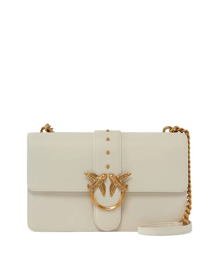 Borsa Donna bianca con baccello borchiato 100053 A0F1 LOVE ONE|PINKO Borsa Donna bianca con baccello borchiato 100053 A0F1 LOVE ONE|PINKO