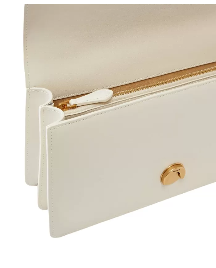 Borsa Donna bianca con baccello borchiato 100053 A0F1 LOVE ONE|PINKO Borsa Donna bianca con baccello borchiato 100053 A0F1 LOVE ONE|PINKO