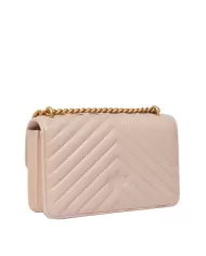 Borsa Donna cipria con trapuntatura chevron 100074 A0GK LOVE ONE|PINKO