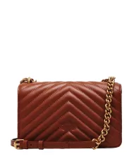Borsa Donna mattone trapuntatura chevron 100074 A0GK LOVE ONE|PINKO Borsa Donna mattone trapuntatura chevron 100074 A0GK LOVE ONE|PINKO