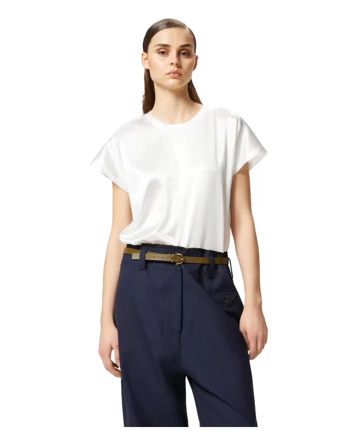 Blusa Donna bianca in seta 100100 A2JR FARIDA|PINKO Blusa Donna bianca in seta 100100 A2JR FARIDA|PINKO