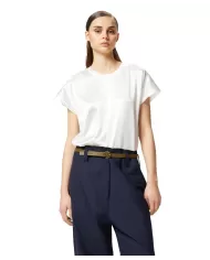 Blusa Donna bianca in seta 100100 A2JR FARIDA|PINKO Blusa Donna bianca in seta 100100 A2JR FARIDA|PINKO