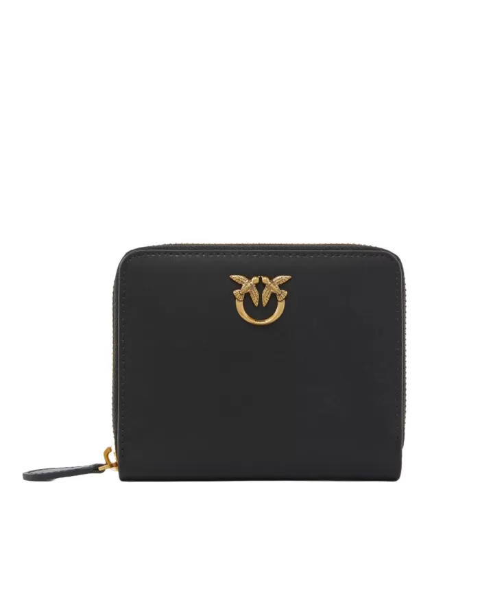 Portafoglio Donna in pelle nero/oro antico 100249 A0F1 TAYLOR|PINKO Portafoglio Donna in pelle nero/oro antico 100249 A0F1 TAYLOR|PINKO