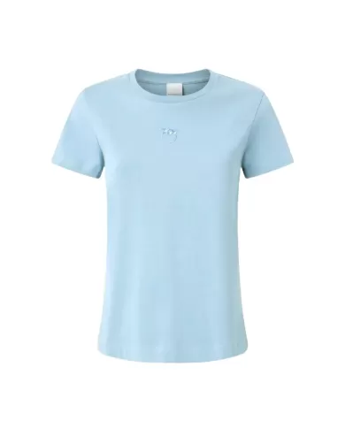 T-shirt Donna azzurra in cotone 100355 A2HN BUSSOLOTTO|PINKO T-shirt Donna azzurra in cotone 100355 A2HN BUSSOLOTTO|PINKO