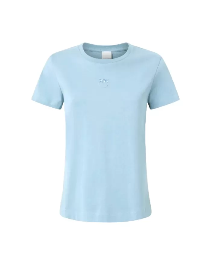 T-shirt Donna azzurra in cotone 100355 A2HN BUSSOLOTTO|PINKO T-shirt Donna azzurra in cotone 100355 A2HN BUSSOLOTTO|PINKO