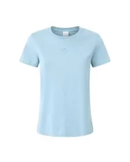 T-shirt Donna azzurra in cotone 100355 A2HN BUSSOLOTTO|PINKO