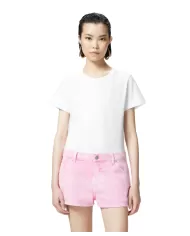 T-shirt Donna bianca con logo ricamato 100355 A2HN BUSSOLOTTO|PINKO T-shirt Donna bianca con logo ricamato 100355 A2HN BUSSOLOTTO|PINKO