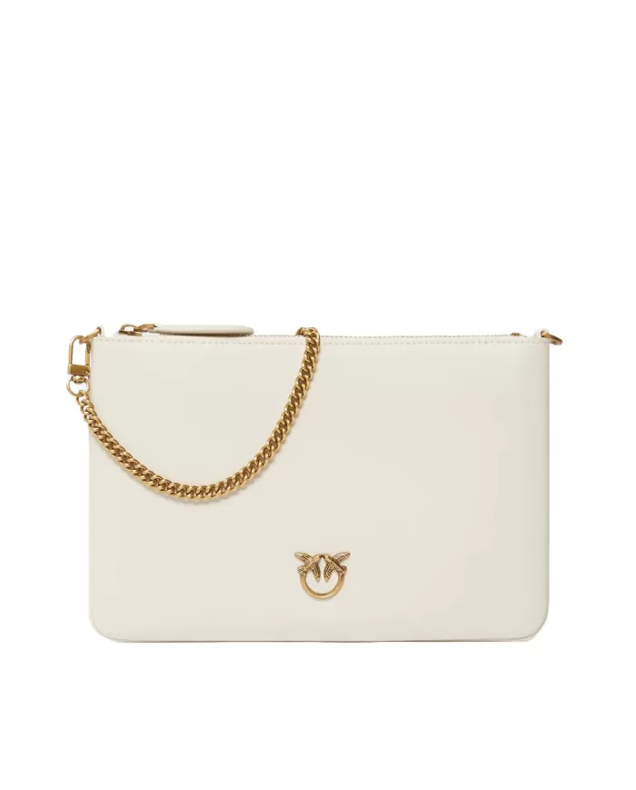 Borsa Donna bianca stile flat 100455 A0F1 FLAT CLASSIC|PINKO Borsa Donna bianca stile flat 100455 A0F1 FLAT CLASSIC|PINKO