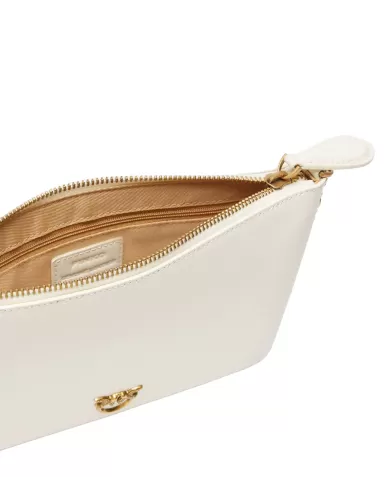 Borsa Donna bianca stile flat 100455 A0F1 FLAT CLASSIC|PINKO