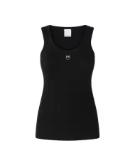 Canotta Donna nera con logo ricamato 100807 A2C1 CALCOLATORE|PINKO Canotta Donna nera con logo ricamato 100807 A2C1 CALCOLATORE|PINKO