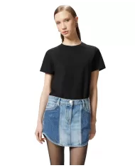 T-shirt Donna nera con logo ricamatio 101752 A2HN START|PINKO T-shirt Donna nera con logo ricamatio 101752 A2HN START|PINKO